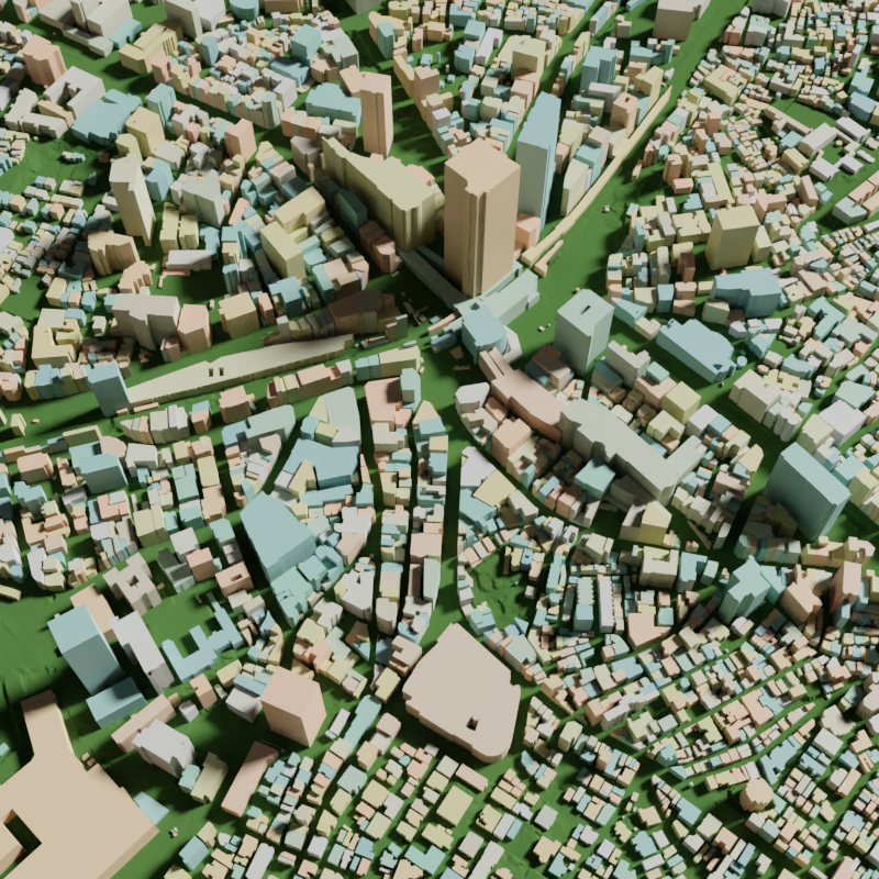 Project Plateau パステルカラーの渋谷